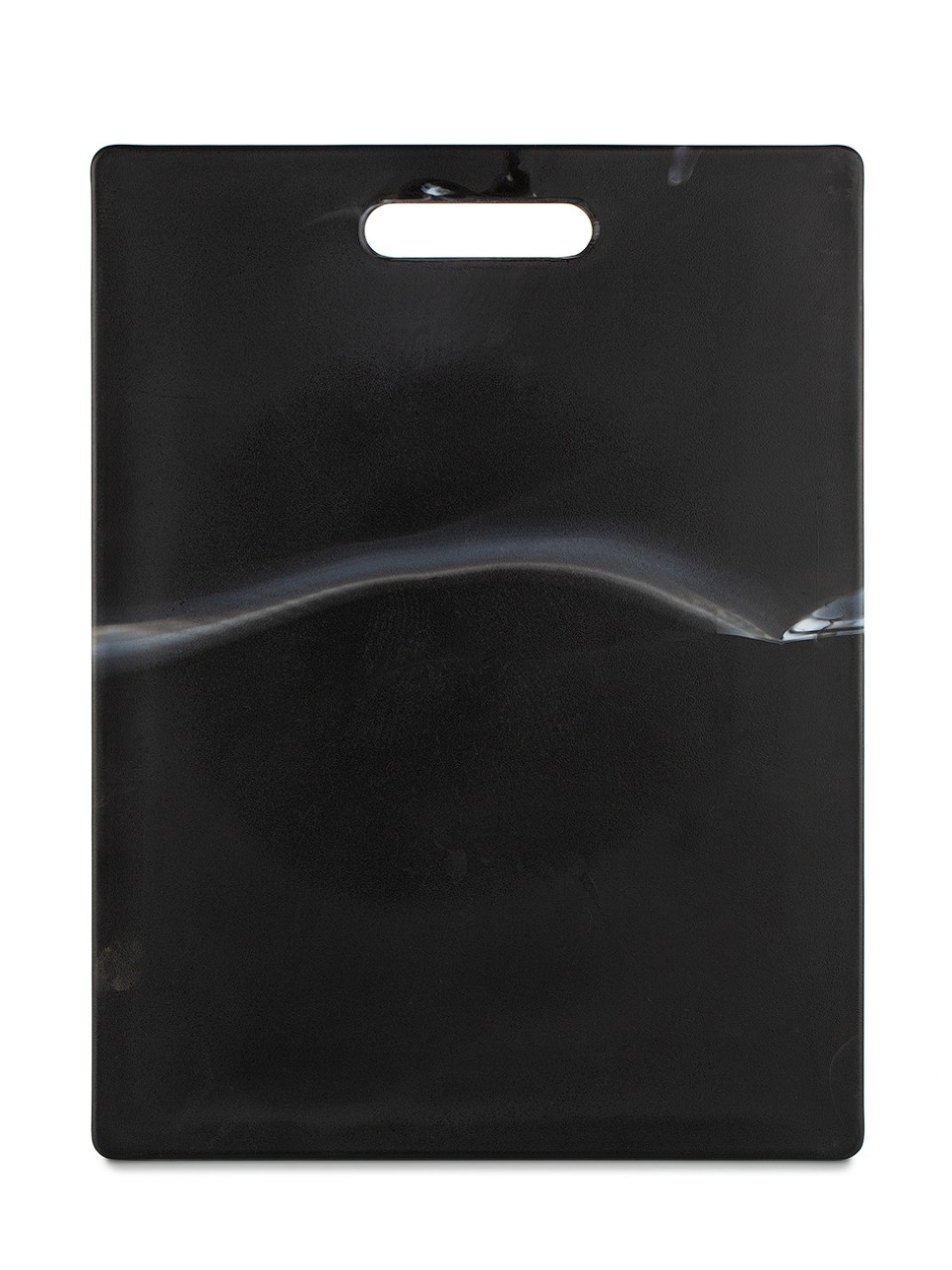 Доска разделочная пластик 27,5*36,5 MARBLE Black ATTRIBUTE. Доска разделочная пластик 27,5*36,5 MARBLE Black ATTRIBUTE Разделочная доска GRANITE выполнена из высококачественного пластика, подходит для различных видов продуктов, не впитывает запахи.  Доска устойчива к порезам, не затупляет ножи, имеет двухстороннюю рабочую поверхность, обладает удобной ручкой. Можно мыть в посудомоечной машине.