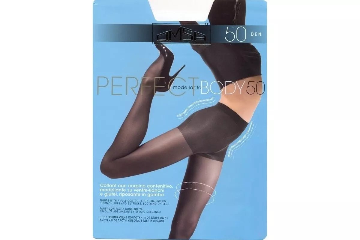 Колготки женские Omsa Perfect Body 50 nero 3 моделирующие шортики - купить  в интернет магазине ХозСити по низким ценам